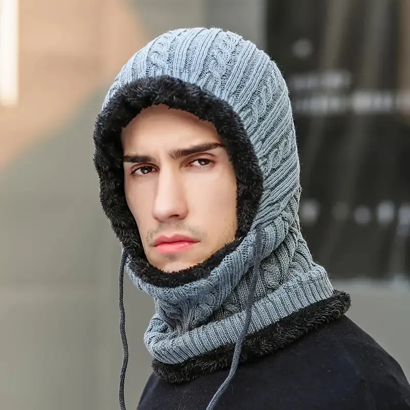 2-Pack: Winter Warm Hat Plus Velvet Knitted Pullover Hat For Men And Women