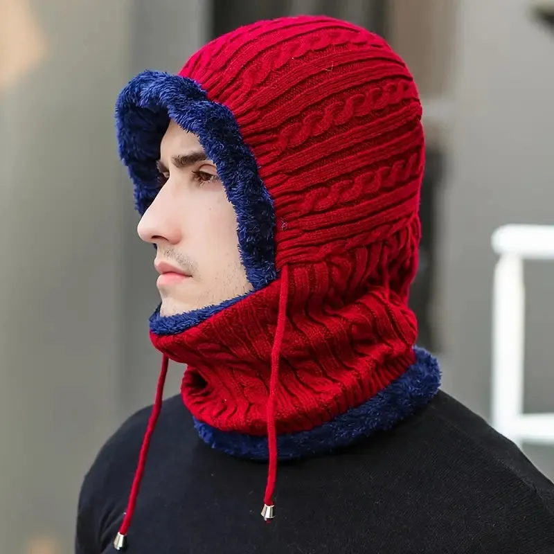 2-Pack: Winter Warm Hat Plus Velvet Knitted Pullover Hat For Men And Women