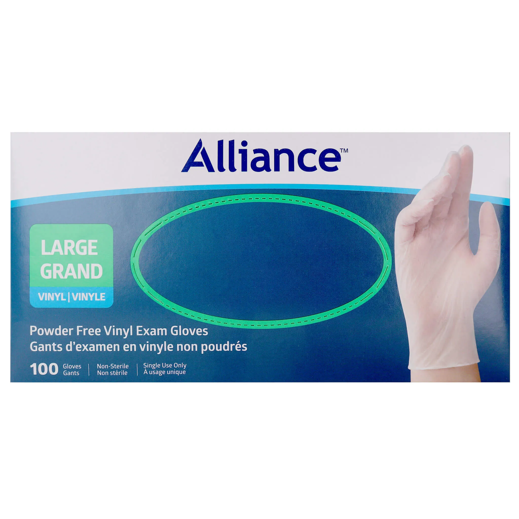 Alliance Vinyl Powder Free Examination Gloves