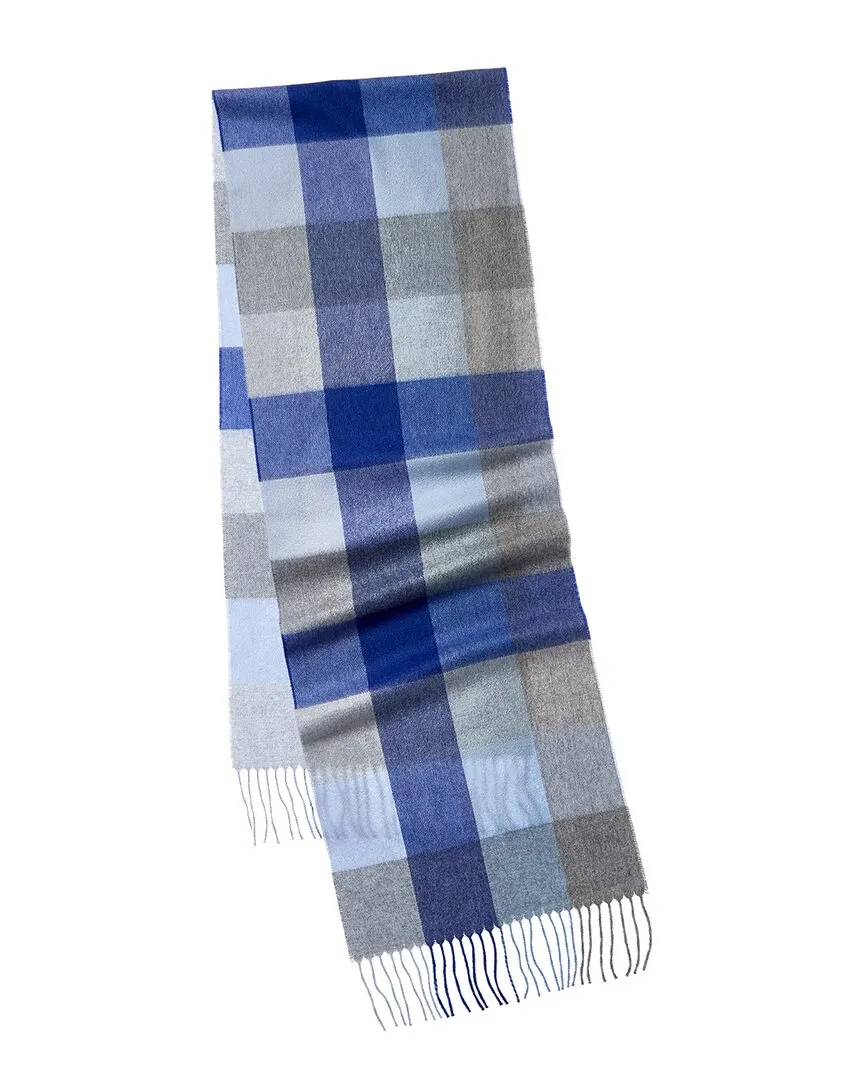 Amicale Cashmere Buffalo Check Cashmere Scarf