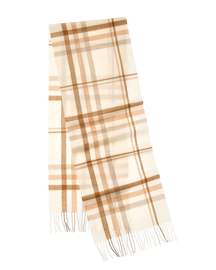 Amicale Cashmere Check Cashmere Scarf