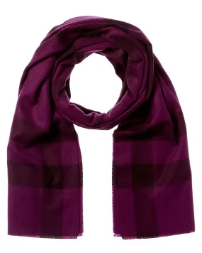 Amicale Cashmere Exploded Plaid Cashmere Scarf