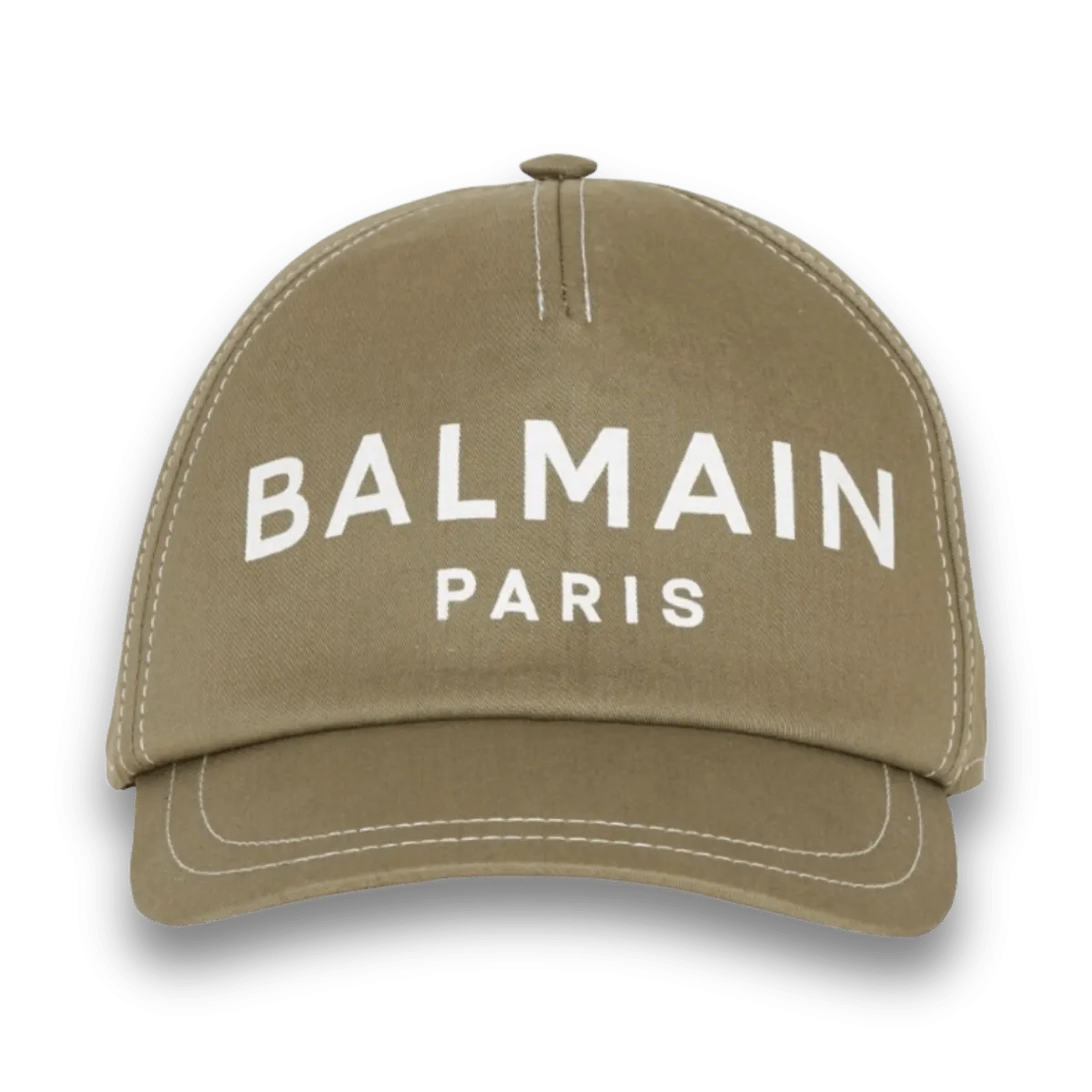 Balmain Logo Embroidered Baseball Cap - Tan