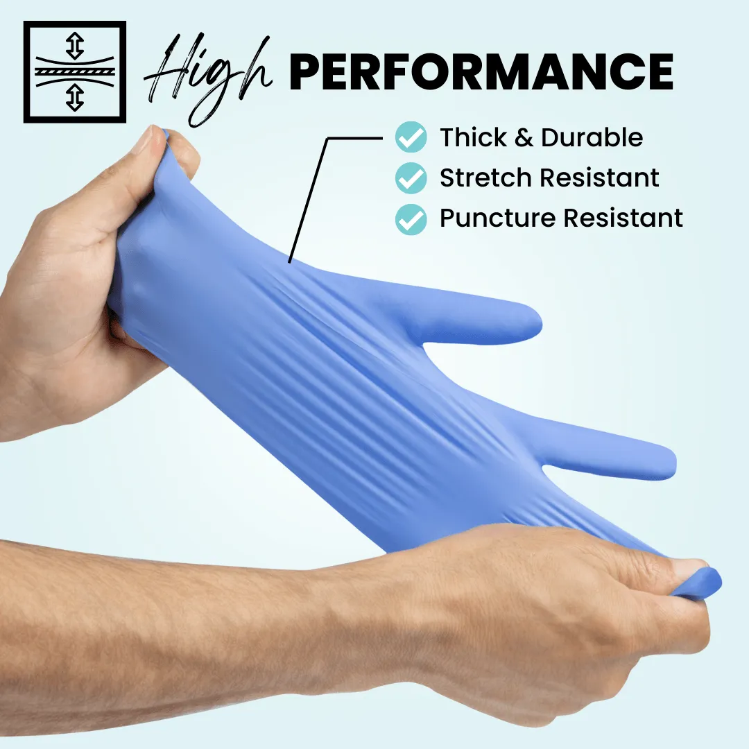 Biodegradable Nitrile Gloves (4.0 Mil) - BLACK (100 gloves/box)