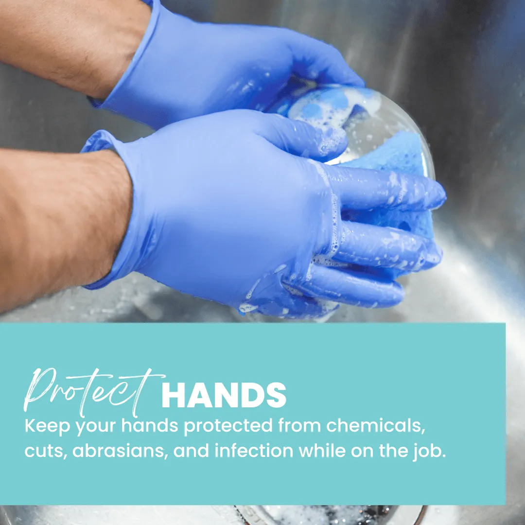 Biodegradable Nitrile Gloves (4.0 Mil) - BLACK (100 gloves/box)