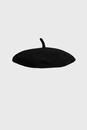 Black Wool beret