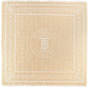 Burberry Beige TB Motif Scarf