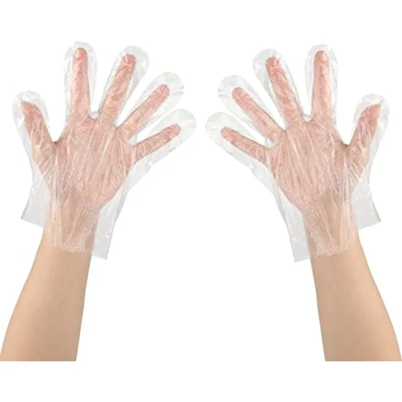 Caterpack Clear PE Disposable Gloves One Size - Pack of 500