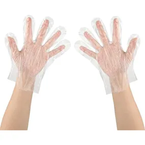 Caterpack Clear PE Disposable Gloves One Size - Pack of 500