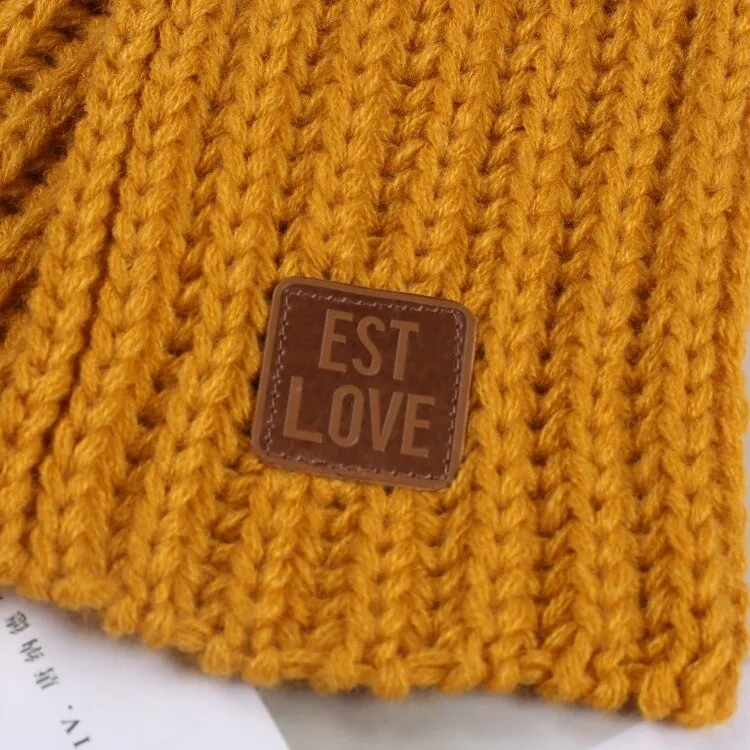 Children Winter Scarf Baby Warm Knitted Soild Scarves for Ladies Boys Girls Soft Kids Scarf Women Thick Warm Black Accessories