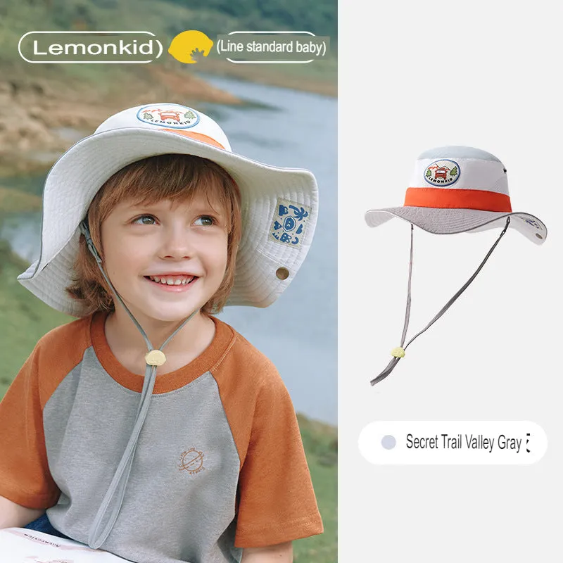 Children's Sun Hat Anti-UV Sun Hat Hiking Camping Outdoor Mountaineering Sun Hat for Boys and Girls