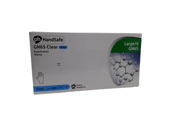 Clear Vinyl Disposable Gloves - Large