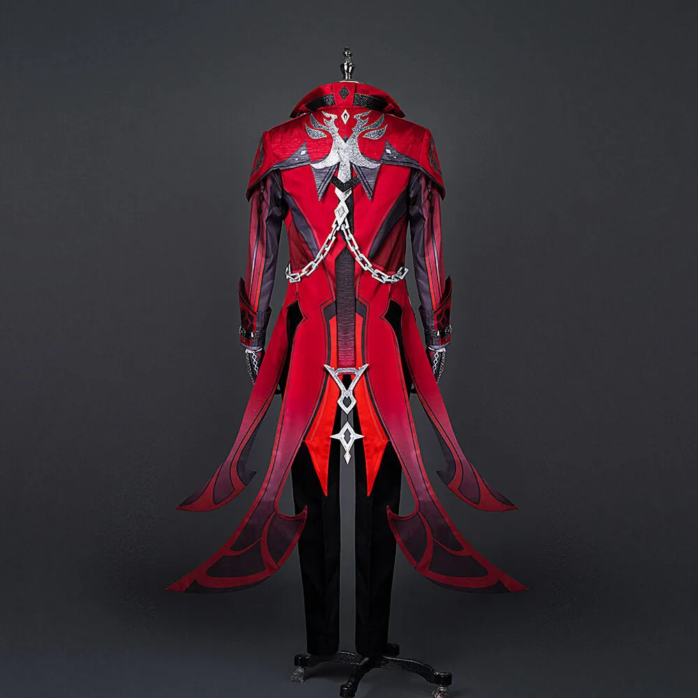 Diluc Red Dead of Night Cosplay Costume Genshin impact