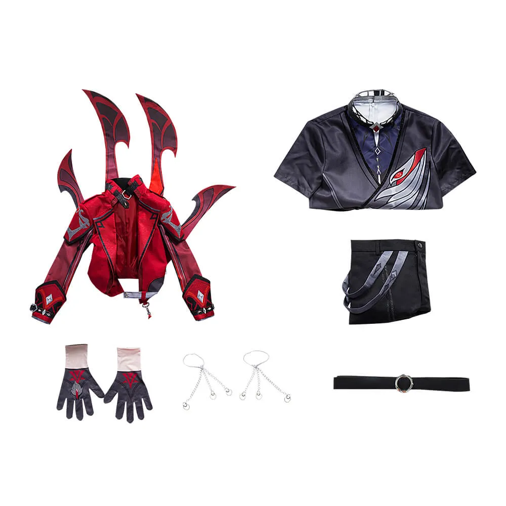 Diluc Red Dead of Night Cosplay Costume Genshin impact