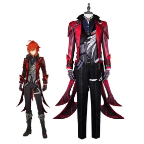 Diluc Red Dead of Night Cosplay Costume Genshin impact