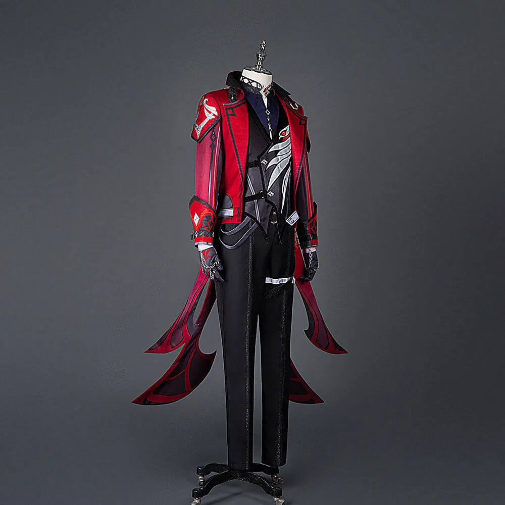 Diluc Red Dead of Night Cosplay Costume Genshin impact