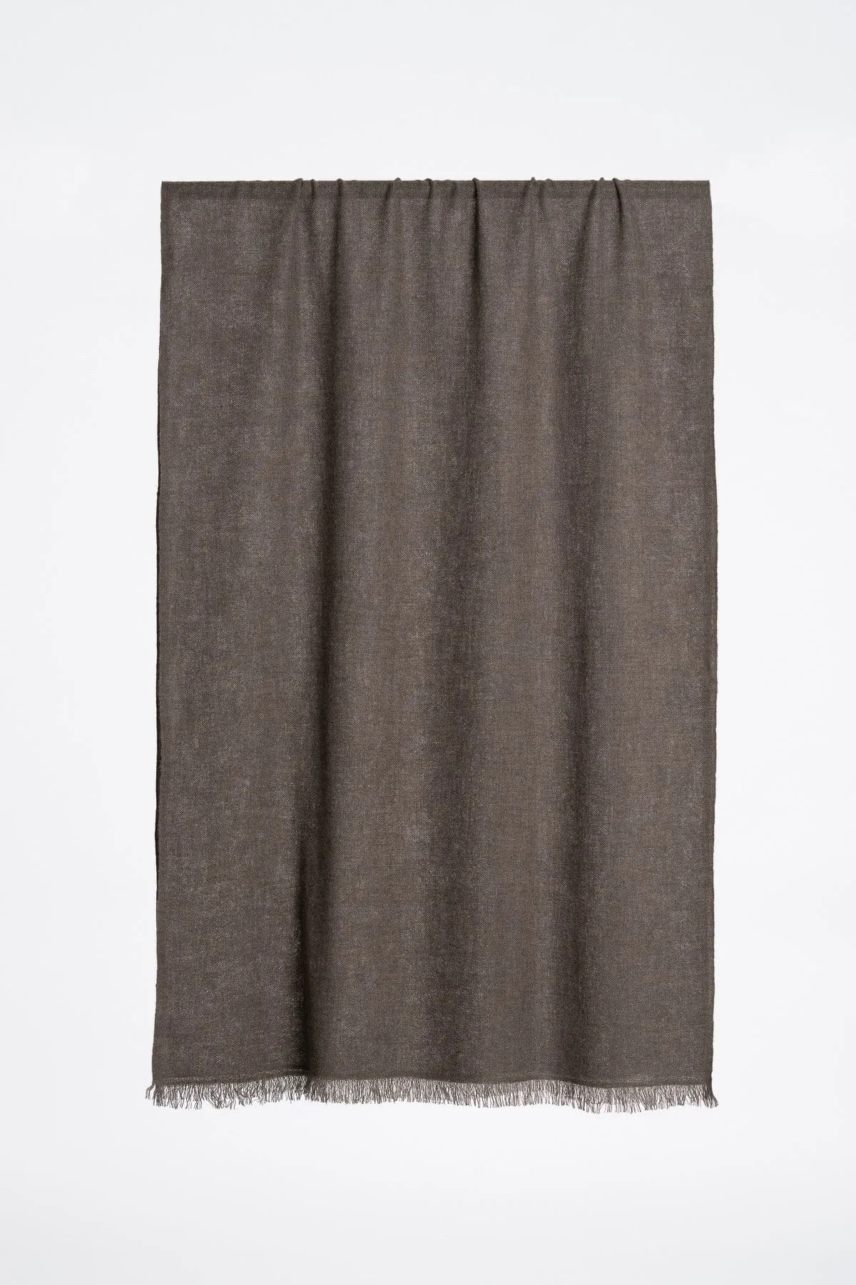 Dinadi Merino Woven Scarf Mulch Brown