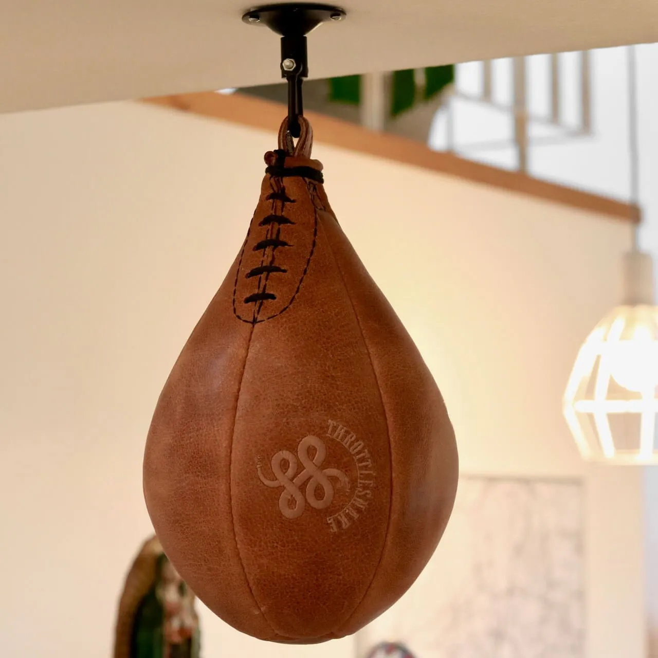 Embroidered Leather Speed Ball
