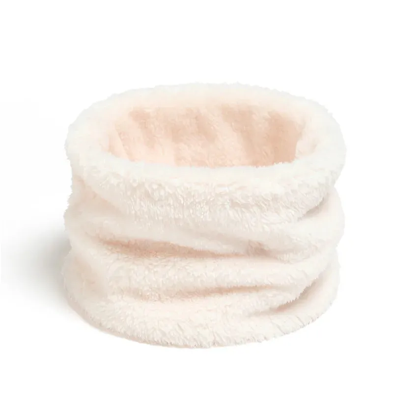 Faux Plush Winter Scarf & Ski Mask - Soft Neck Warmer for Outdoor Use
