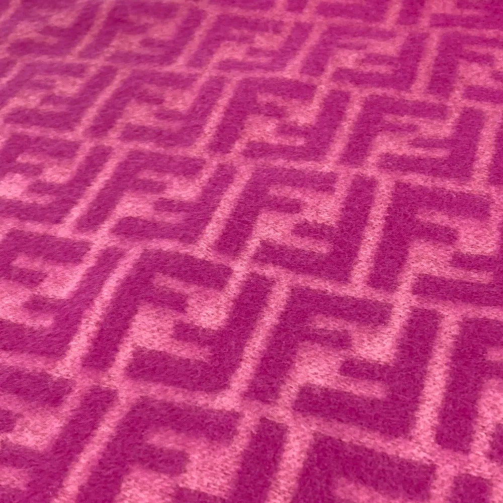 FENDI Scarf FXT416 Wool / cashmere pink Zucca