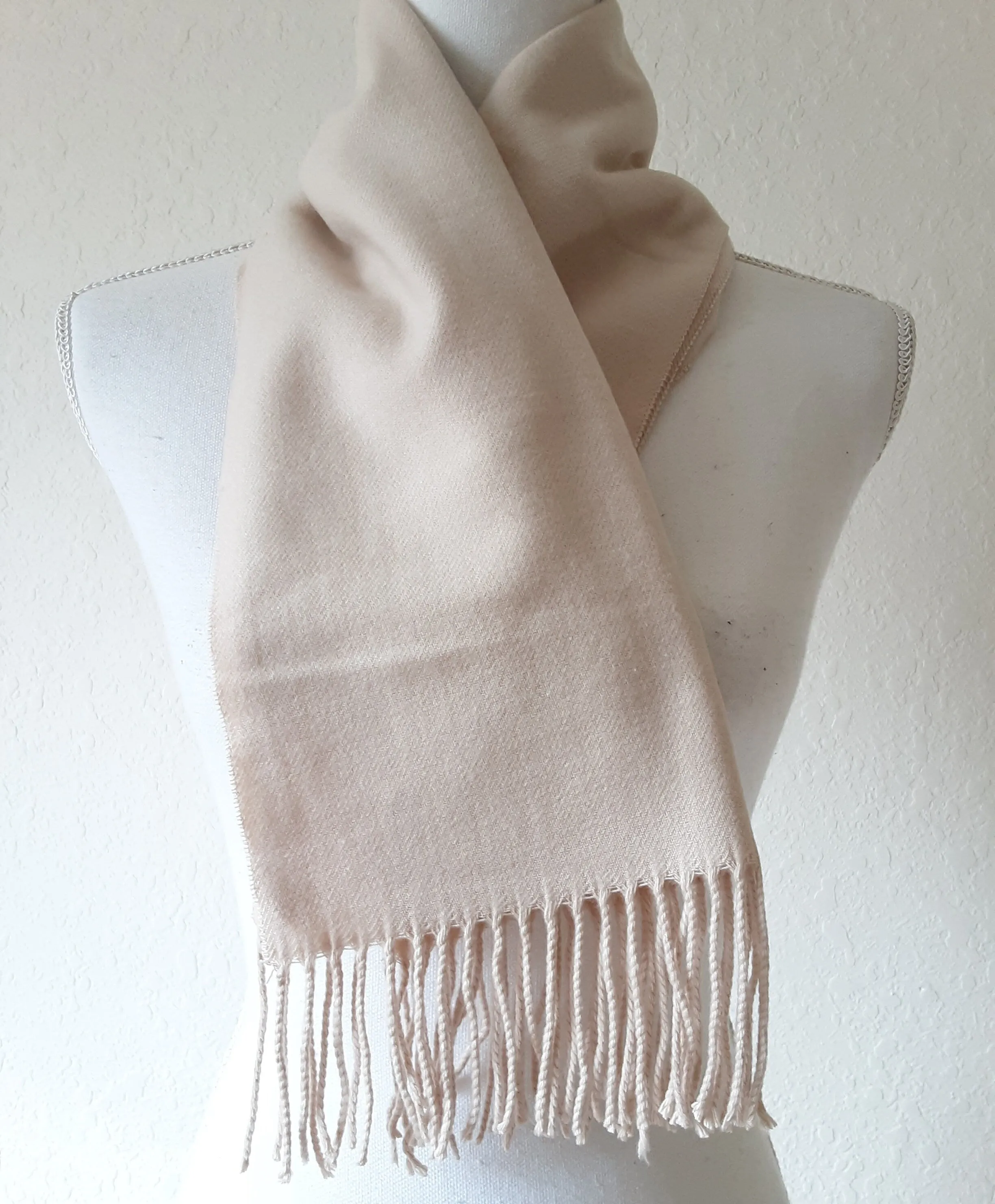 Fleur De Lis Embroidery Cashmere Feel Scarf - Embroidery Shawl, Bridesmaid