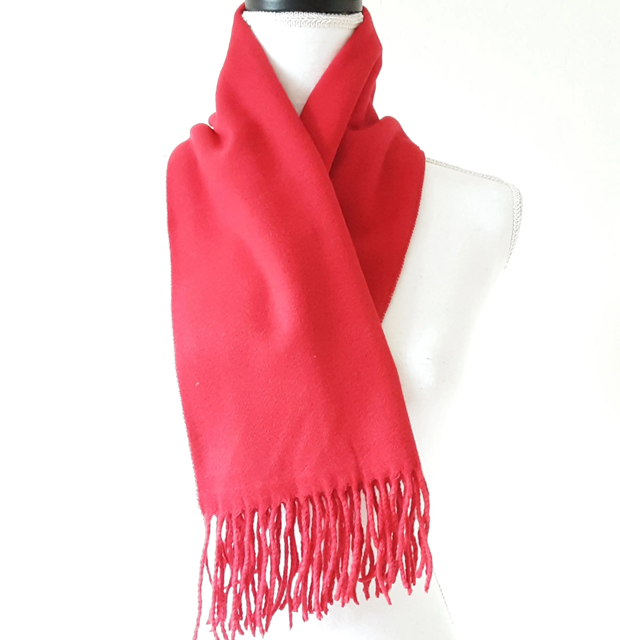 Fleur De Lis Embroidery Cashmere Feel Scarf - Embroidery Shawl, Bridesmaid