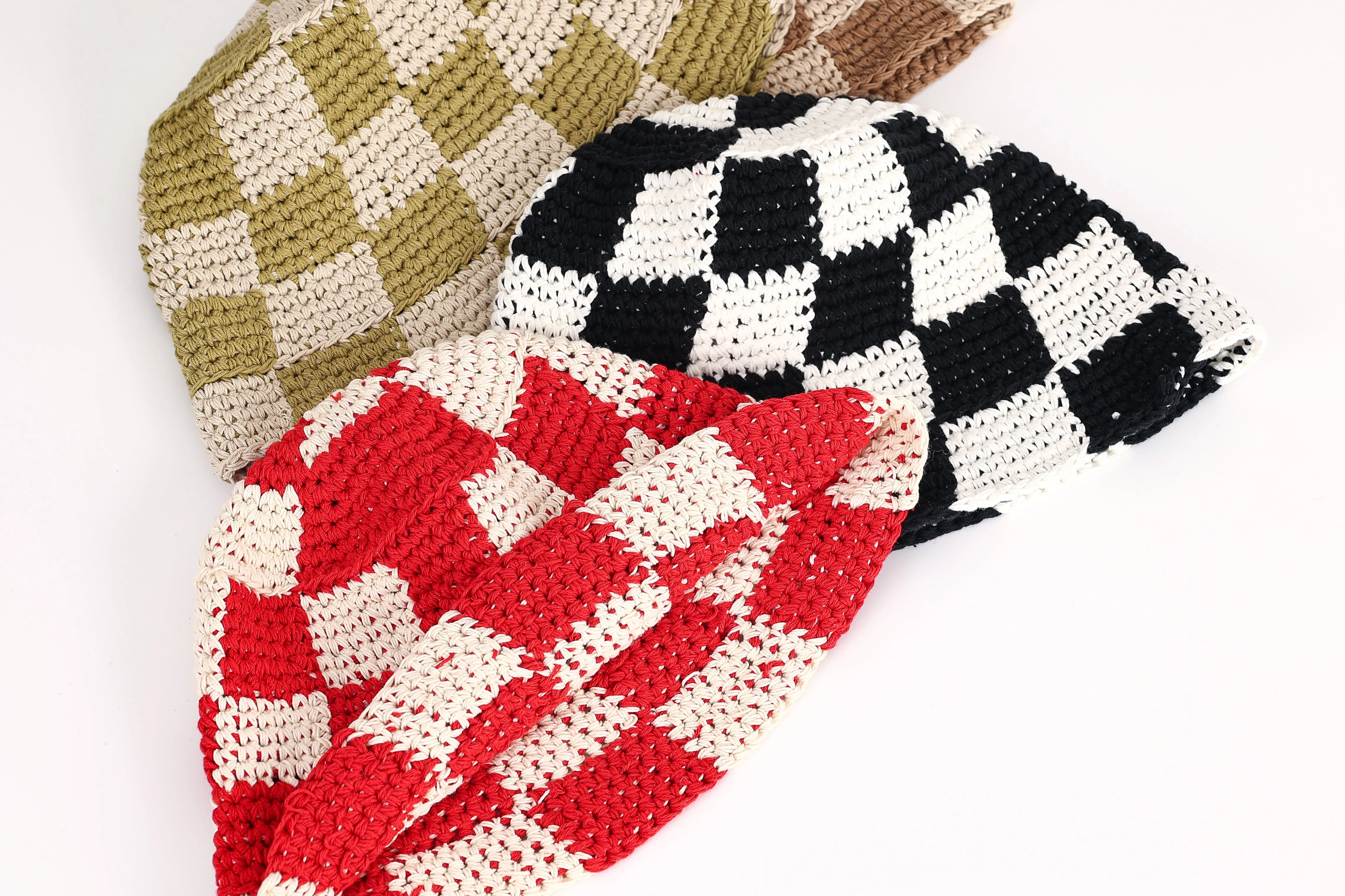 Hailey Checker Bucket Hat