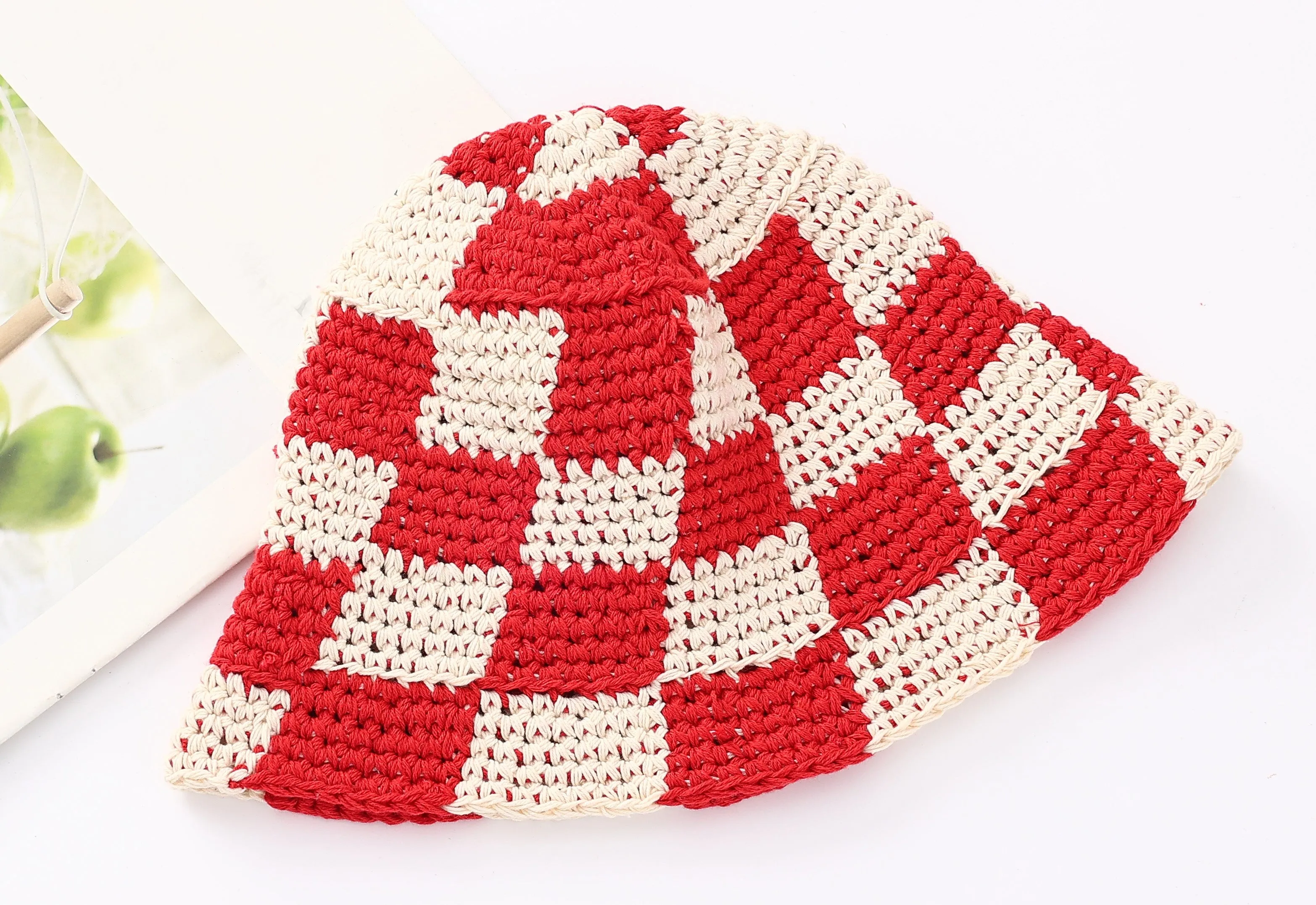 Hailey Checker Bucket Hat