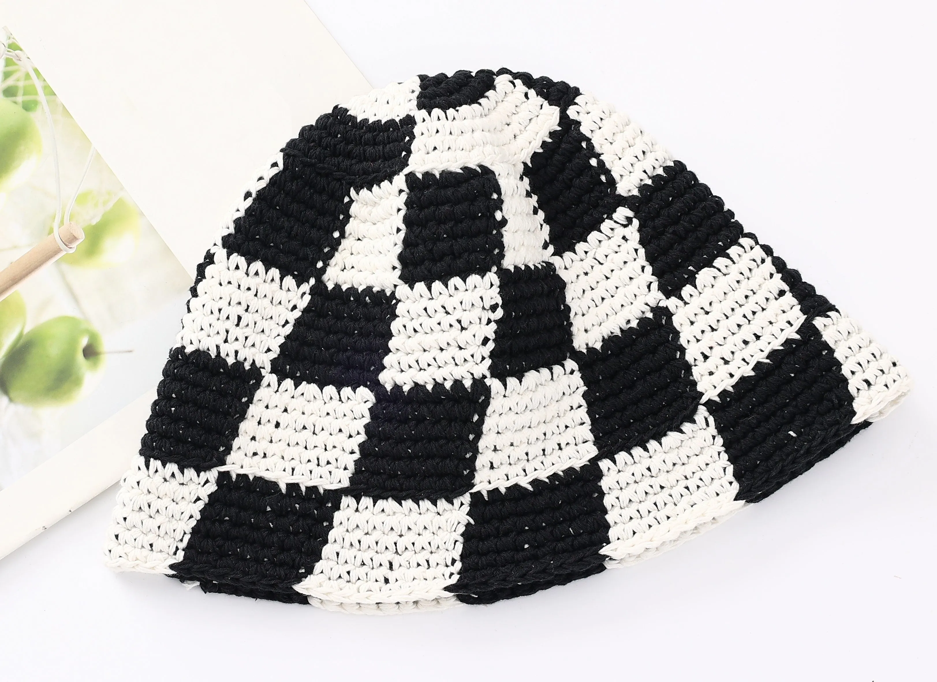 Hailey Checker Bucket Hat