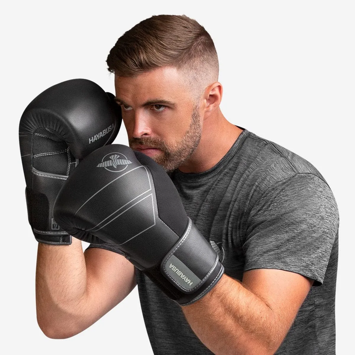 HAYABUSA S4 LEATHER BOXING GLOVES - BLACK