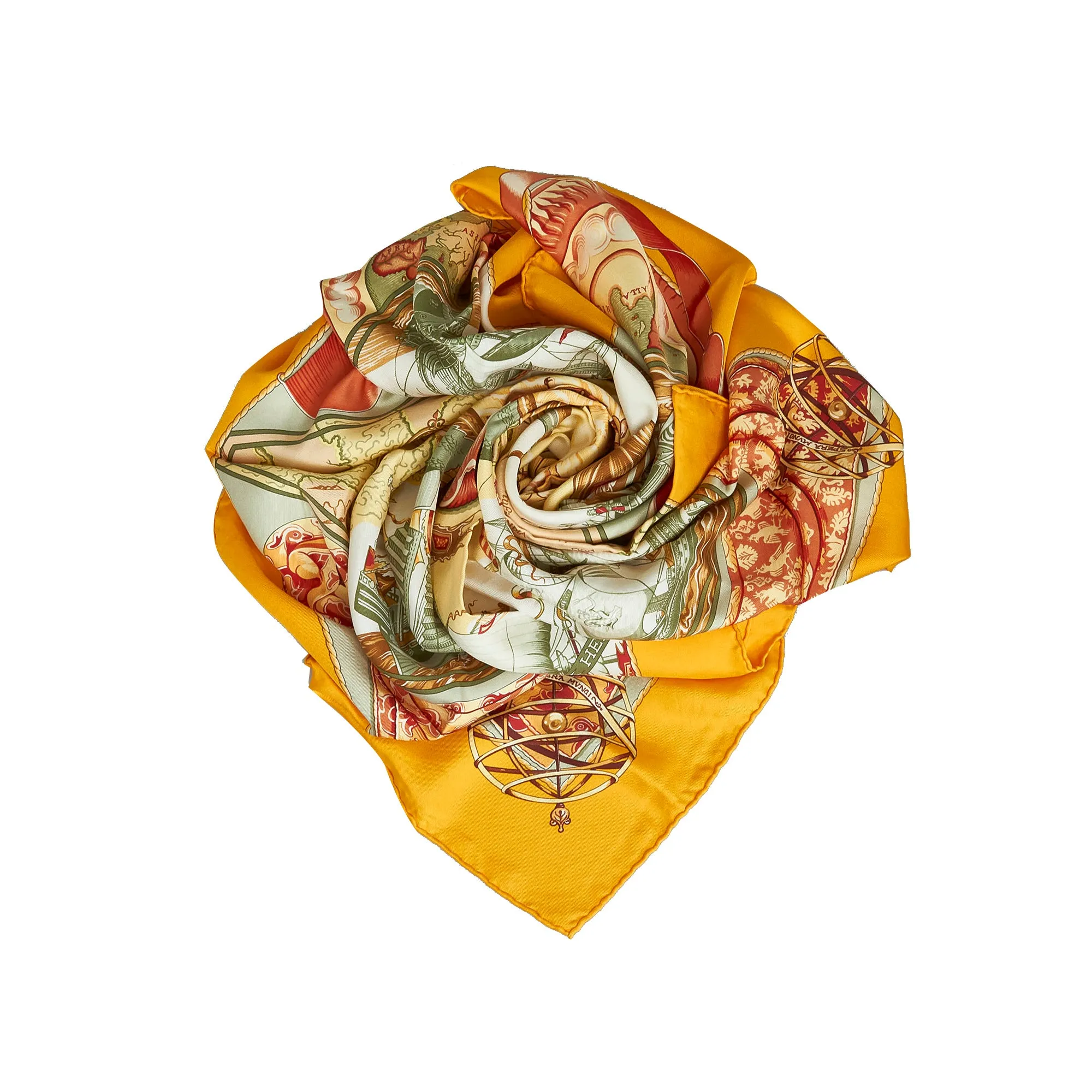Hermès Silk Scarf 90 Au dela des Cinq Mars