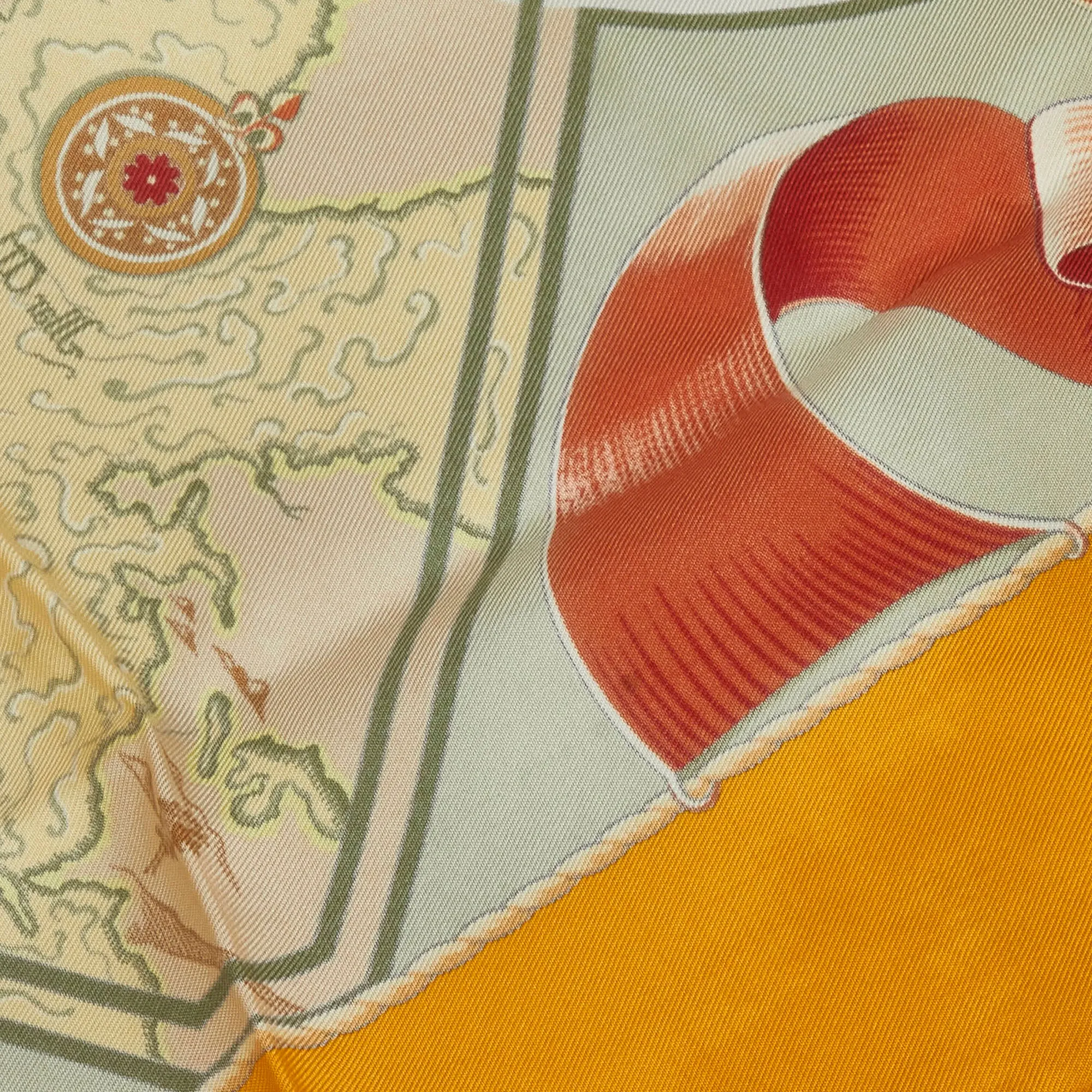 Hermès Silk Scarf 90 Au dela des Cinq Mars