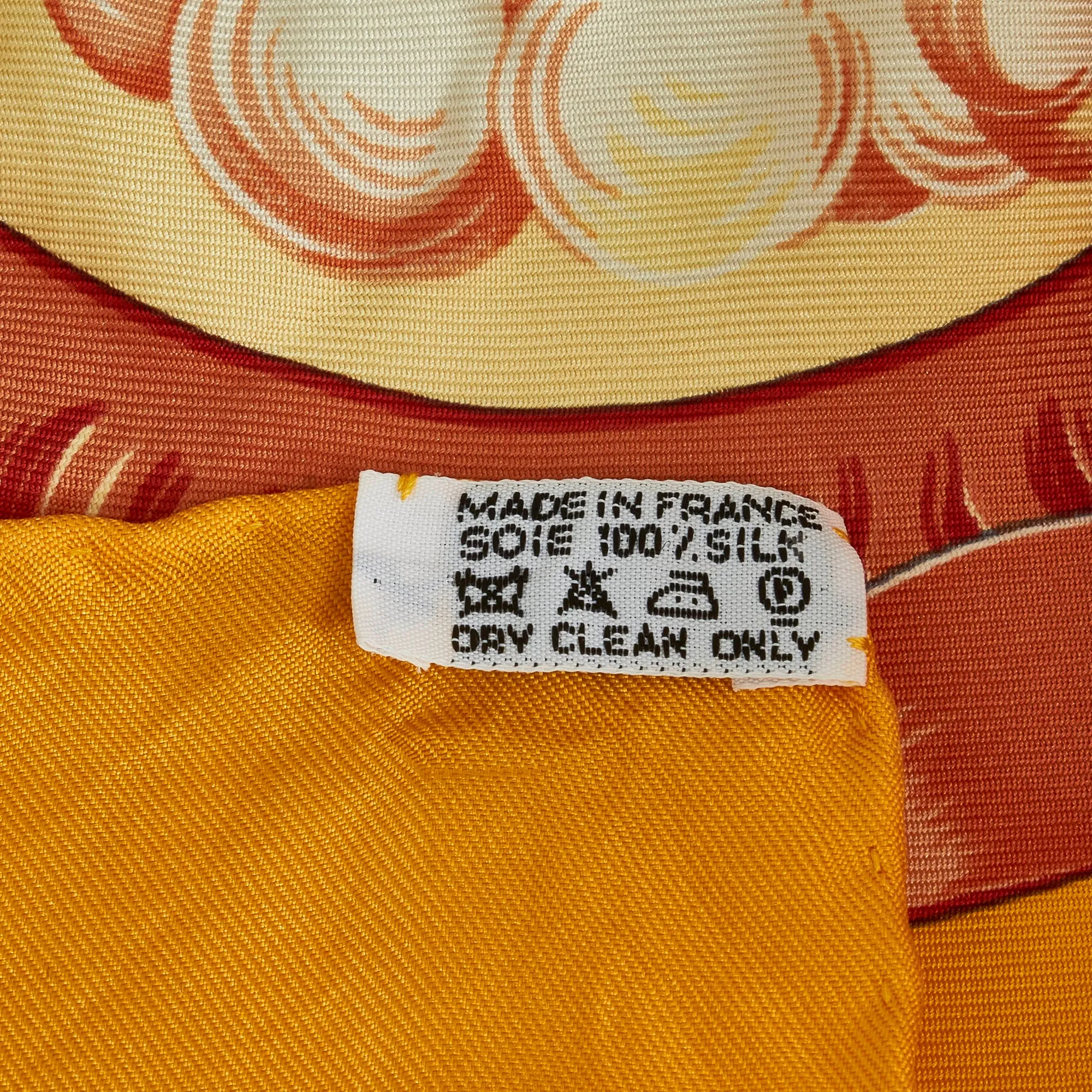 Hermès Silk Scarf 90 Au dela des Cinq Mars