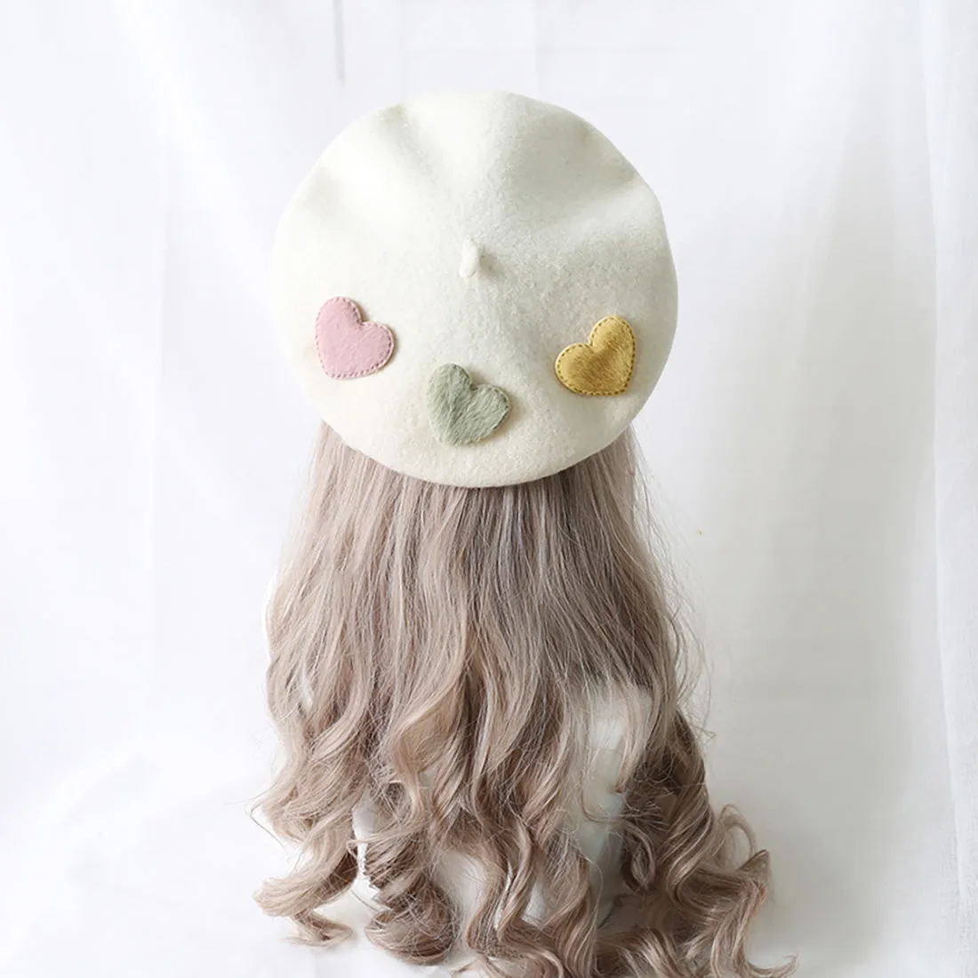 Lovely Mini Hearts Beret Hat
