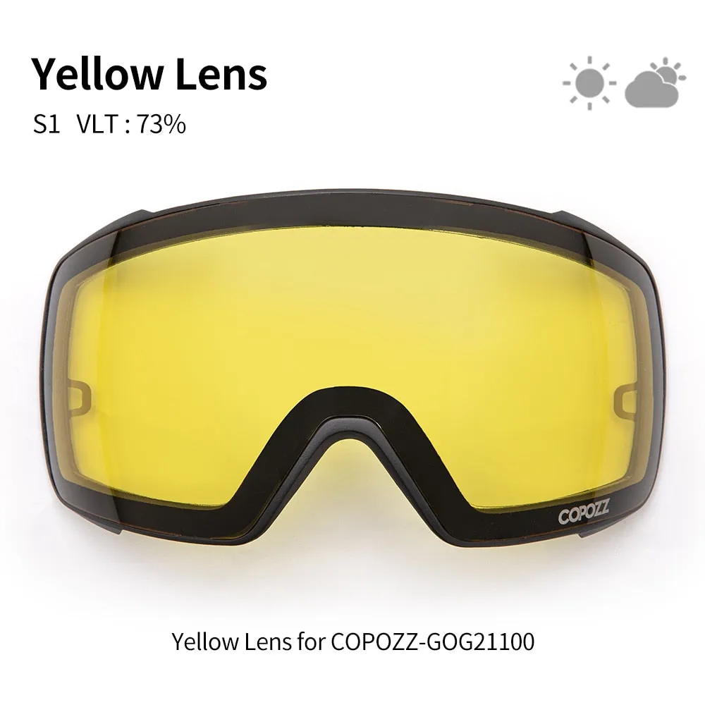 Magnetic Polarized Ski Goggles Double lens Men Women Anti-fog Ski Glasses UV400 Protection Snowboard Skiing Eyewear