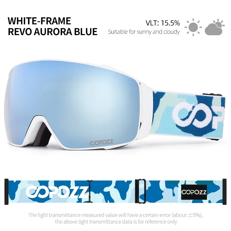 Magnetic Polarized Ski Goggles Double lens Men Women Anti-fog Ski Glasses UV400 Protection Snowboard Skiing Eyewear