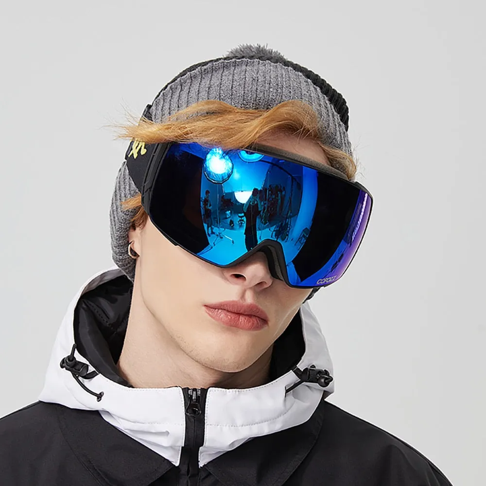 Magnetic Polarized Ski Goggles Double lens Men Women Anti-fog Ski Glasses UV400 Protection Snowboard Skiing Eyewear