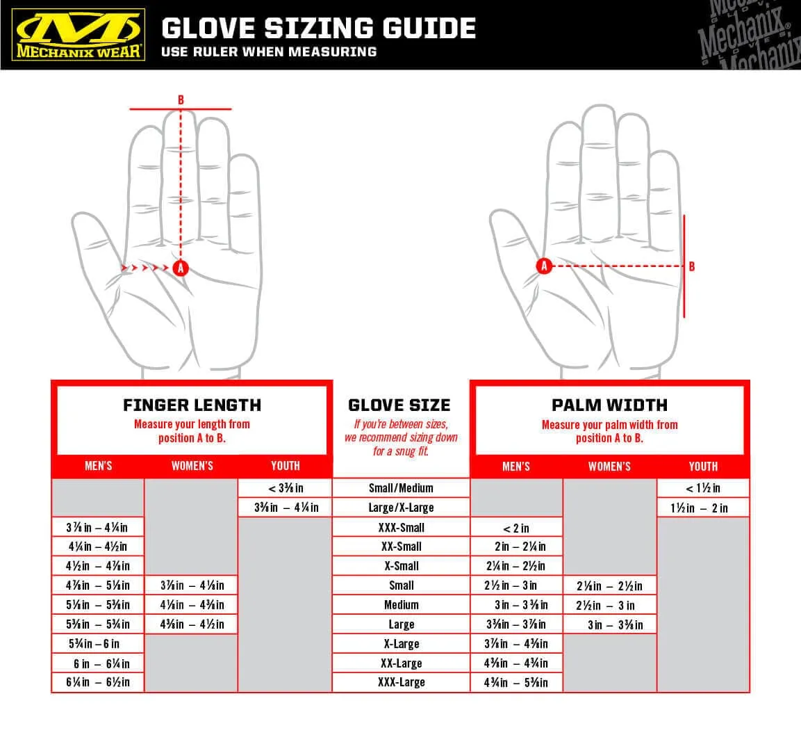 Mechanix MFF-91 FastFit Gloves, Hi-Vis Yellow