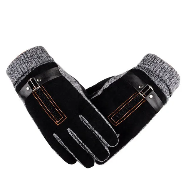 Mens Long Leather Glove