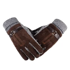 Mens Long Leather Glove