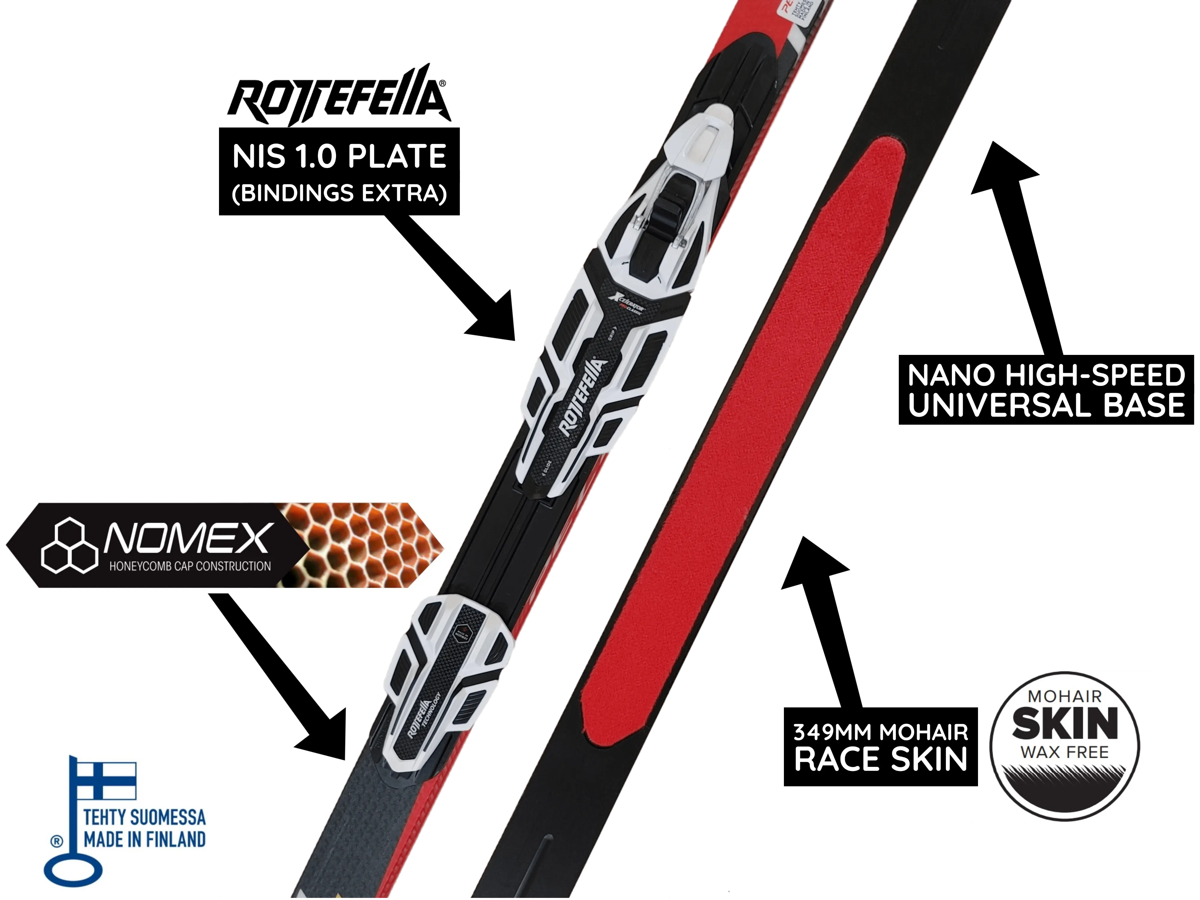 Peltonen INFRA X SKIN 2.0 2016 Classic Skis B-GRADE MINOR DEFECTS