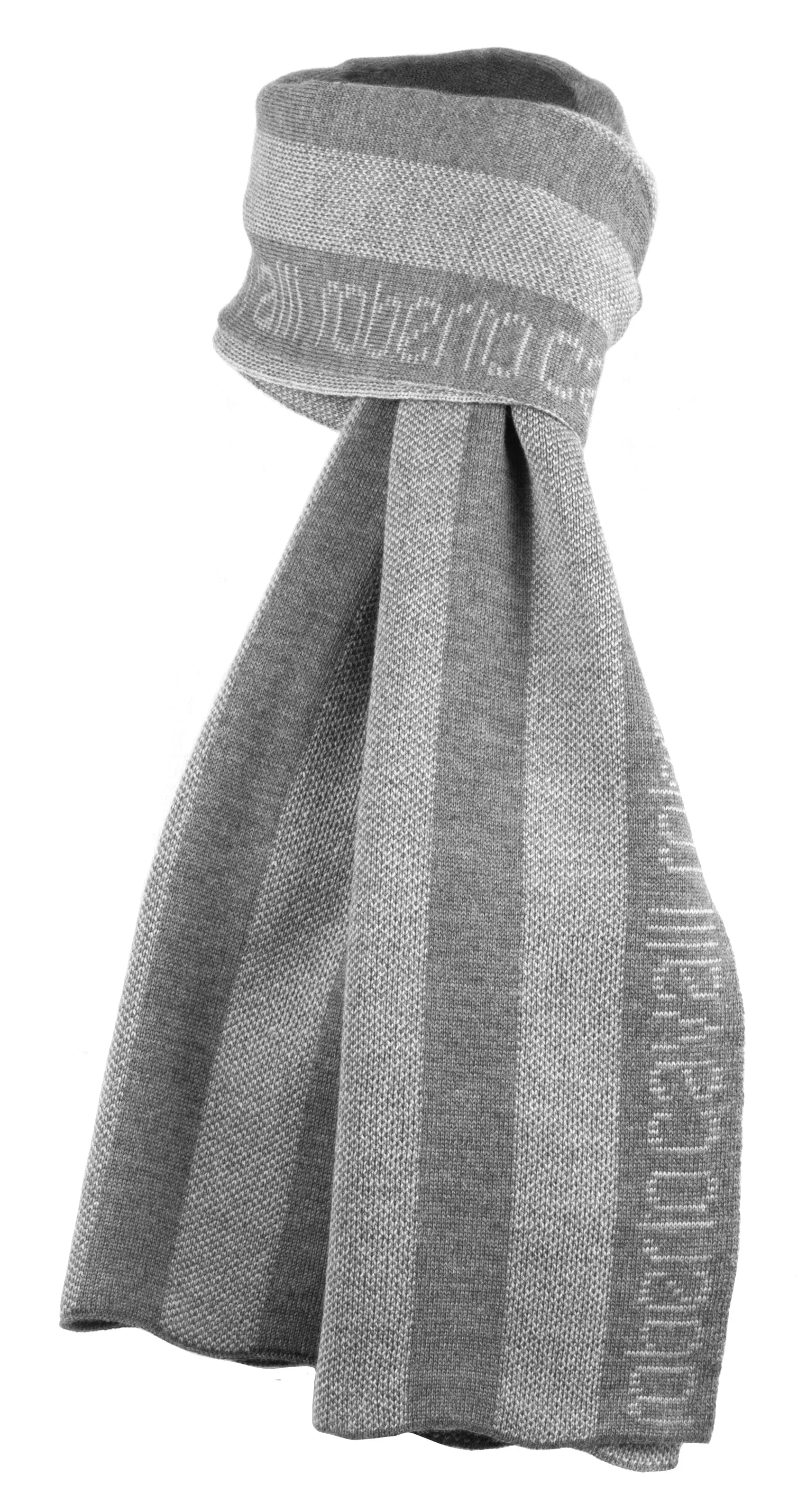 Roberto Cavalli light grey Wool Scarf
