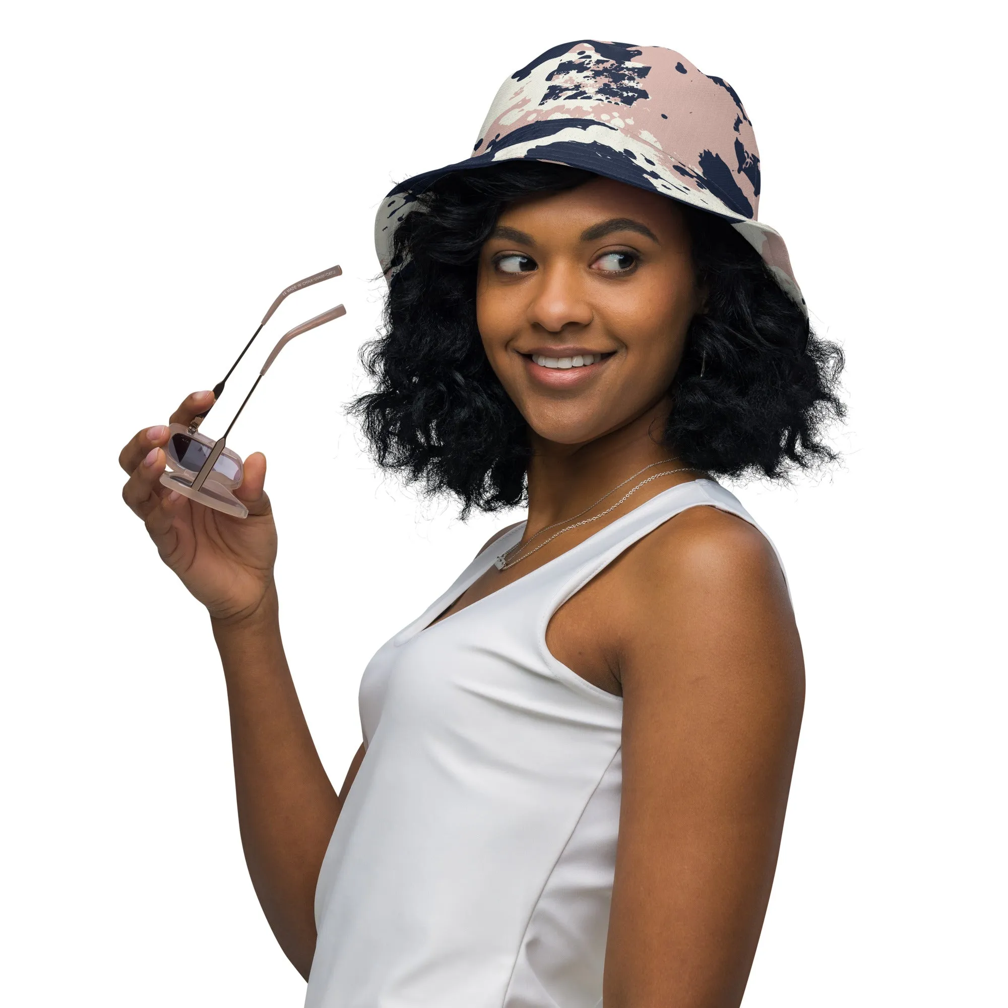 Splattered Reversible bucket hat