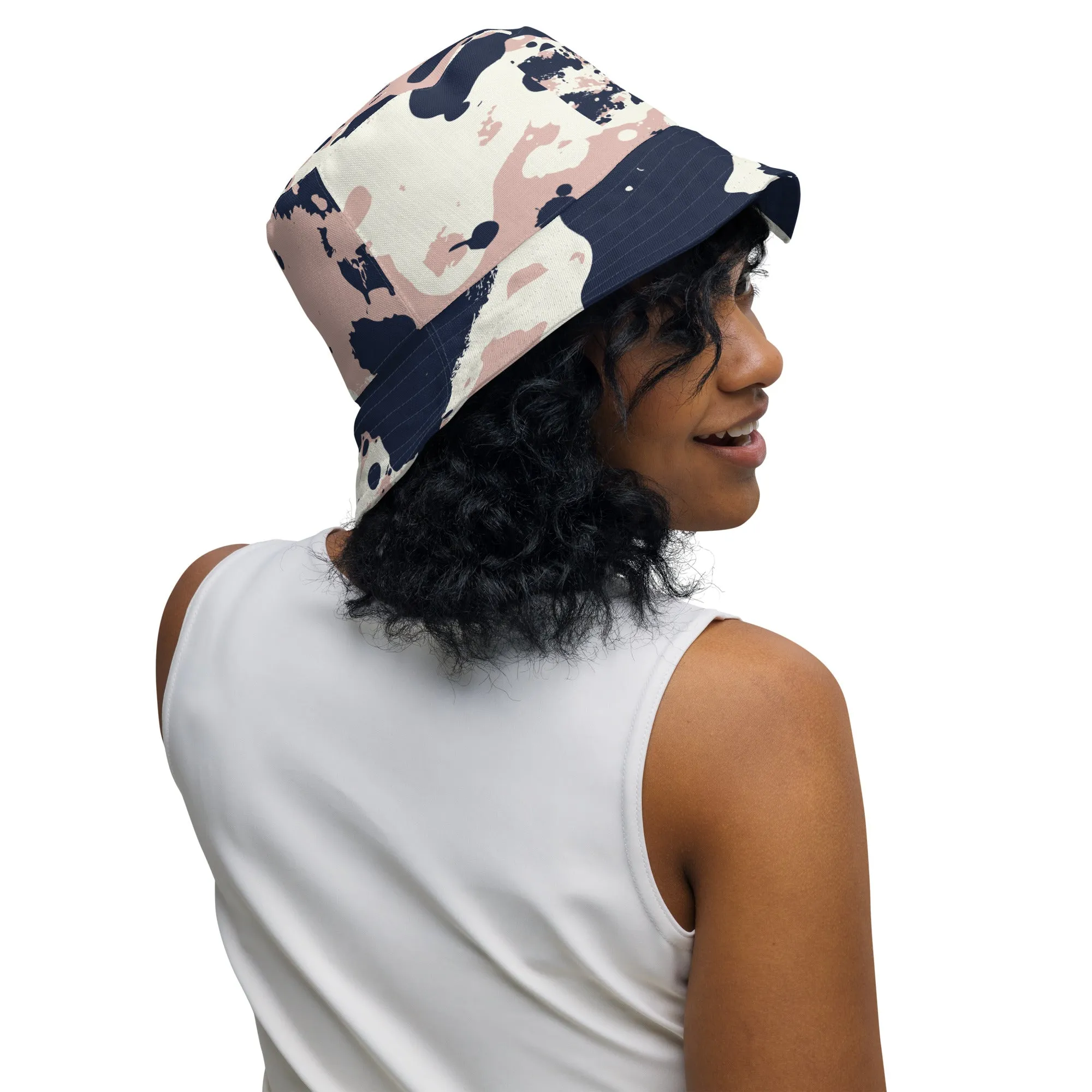 Splattered Reversible bucket hat