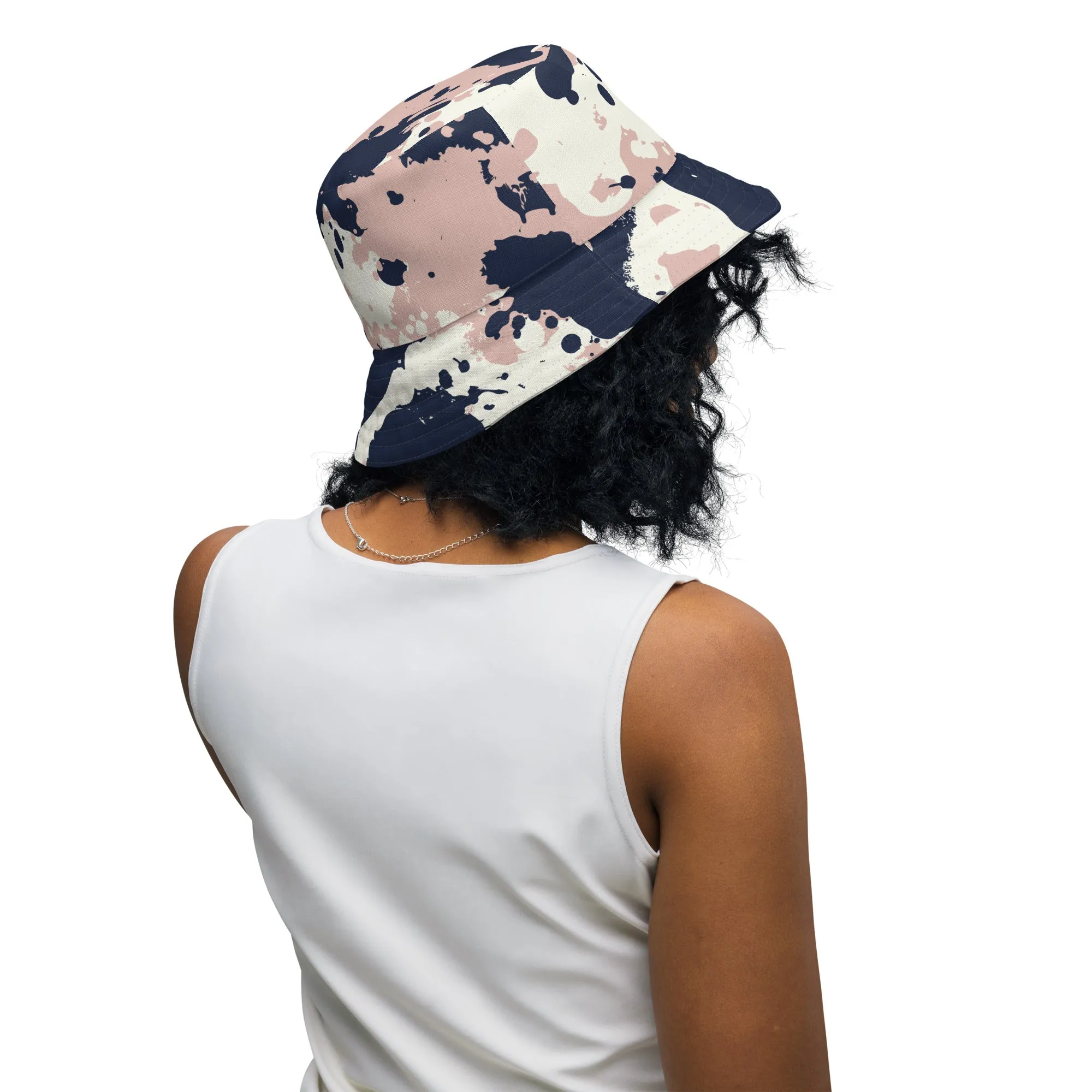 Splattered Reversible bucket hat