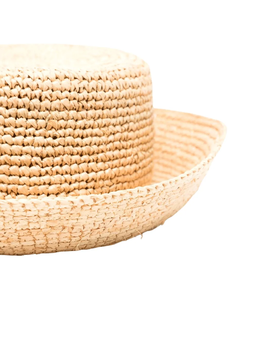 Summer Raffia Bucket Hat (Beige)