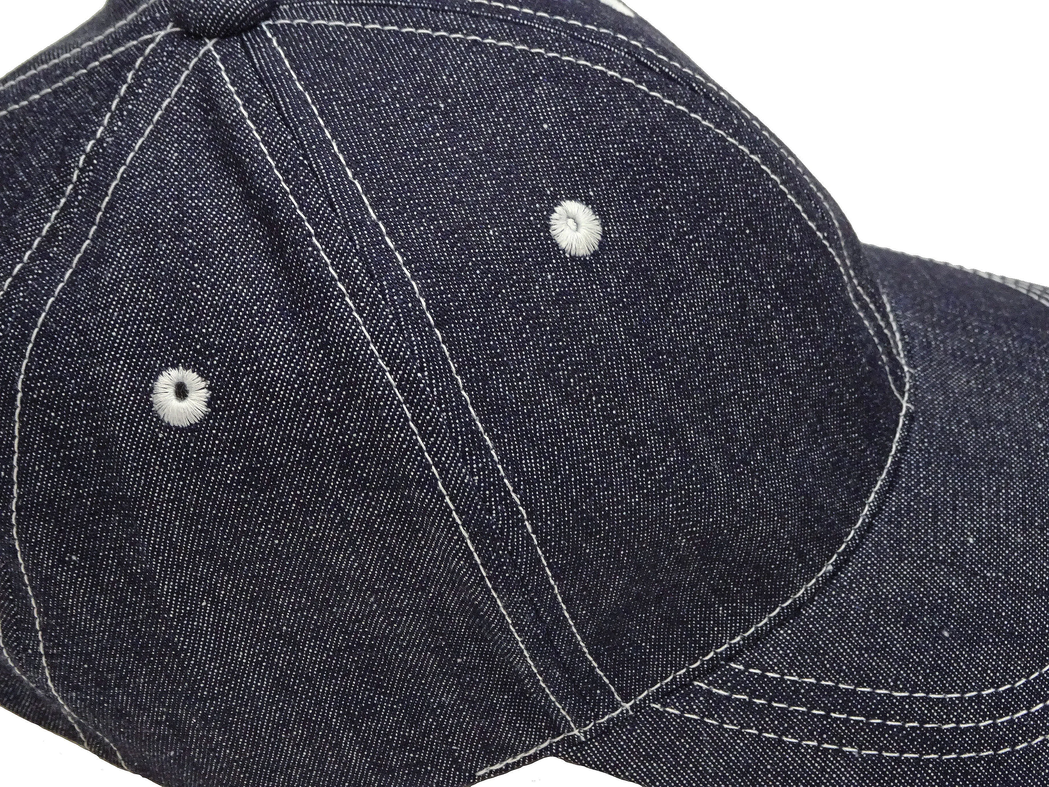 TOYS McCOY Plain Denim Cap Men's Casual Basic Denim Trucker Hat Without Mesh TMA2325 Deep Blue Indigo