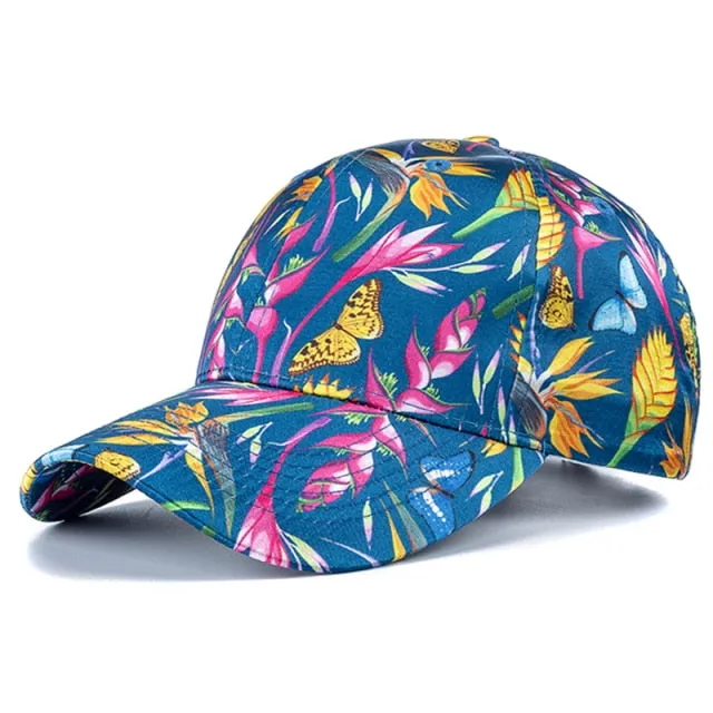 Ultrendy Tropical Patterned Baseball Hats