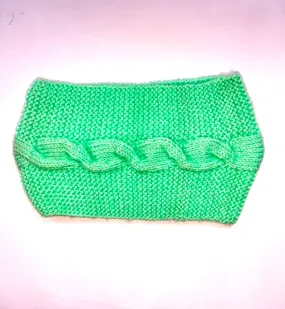 Unique Stylish Spring Green Half Cap Woolen Graminarts Knitted Head Band For Kids