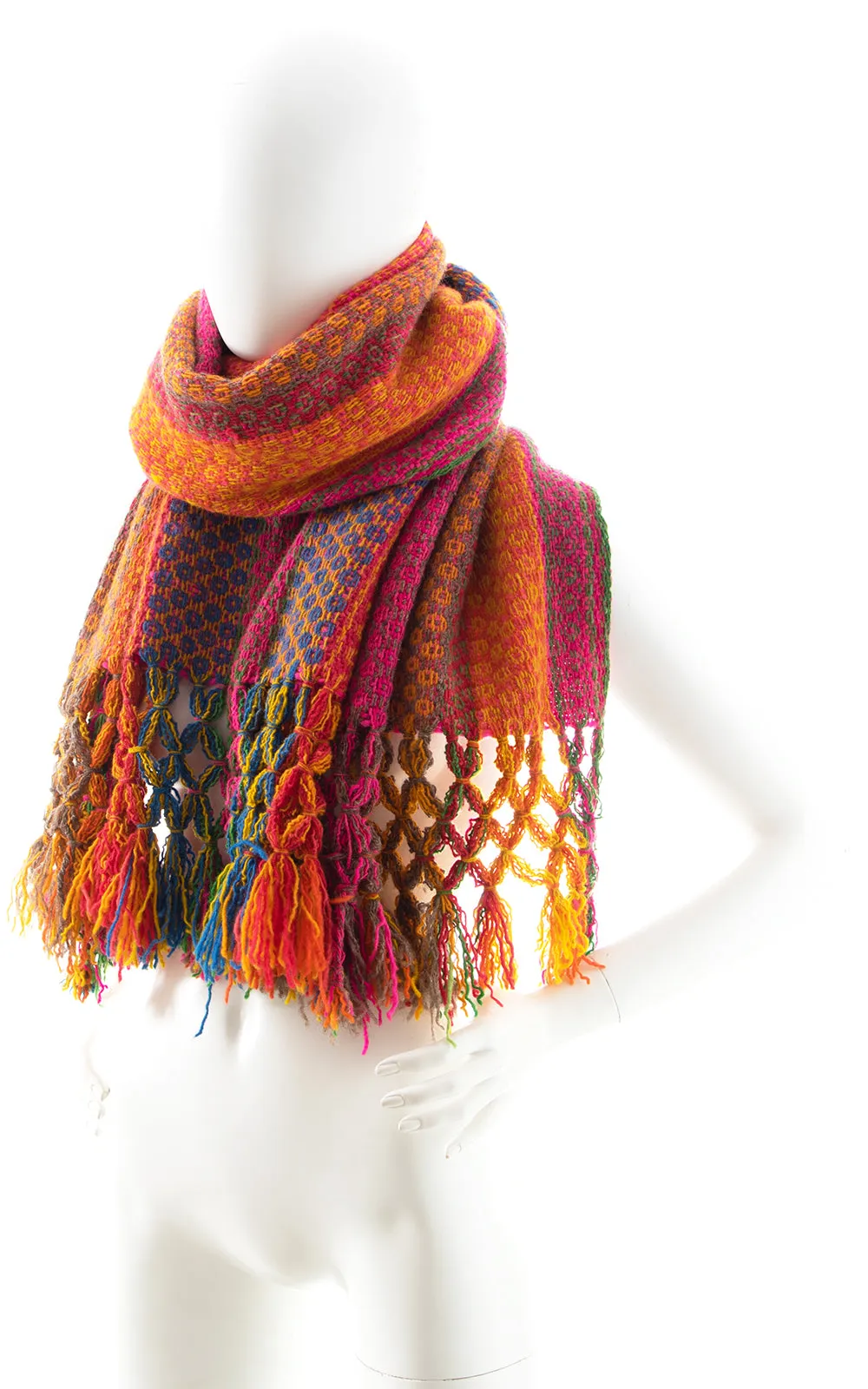 Vintage Woven Wool Scarf